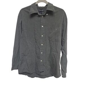 STRUCTURE Mens Gray Long Sleeve Button Up Shirt Size‎ Medium Cotton
